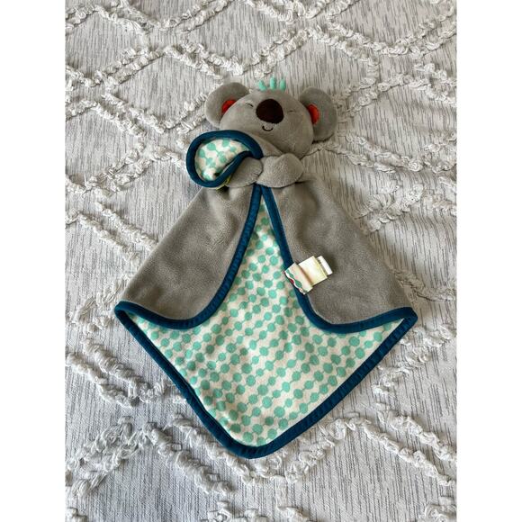 B Baby Koko Koala Lovey Lovie Security Blanket Fluffy Hugger Crinkle - Picture 2 of 6
